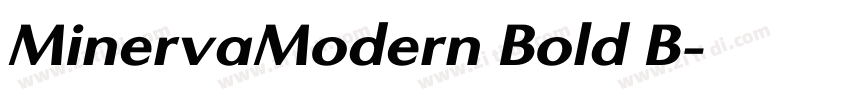 MinervaModern Bold B字体转换